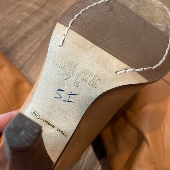 Vintage Knee-High Leather Boots/Heels - Picture 3 of 4